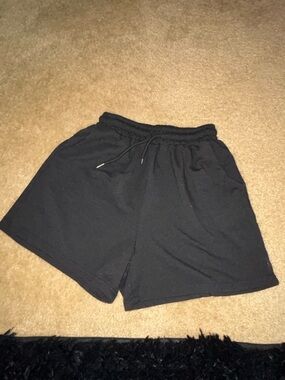 Black Drawstring Shorts